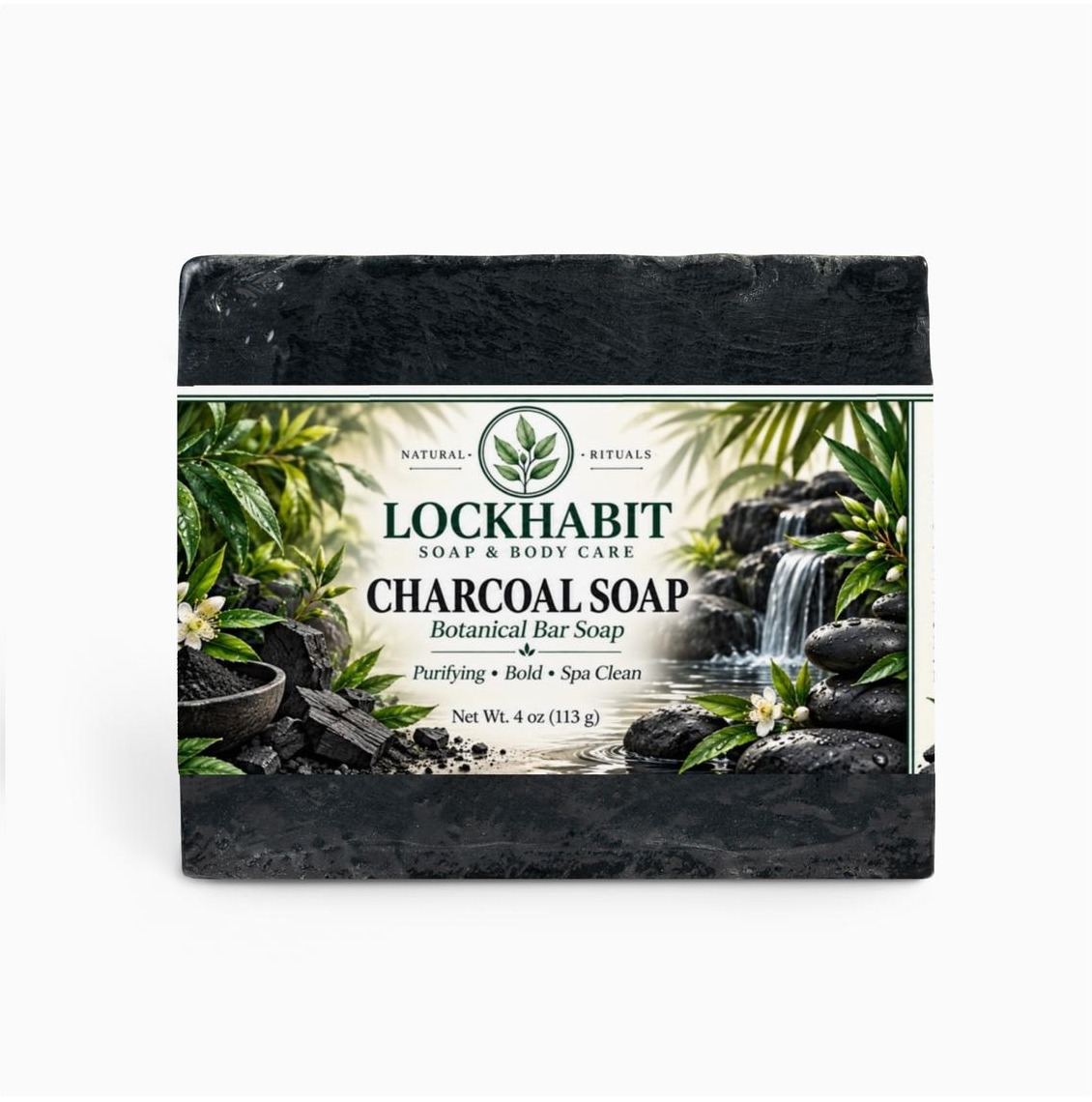 Real LOCKHABIT charcoal front view